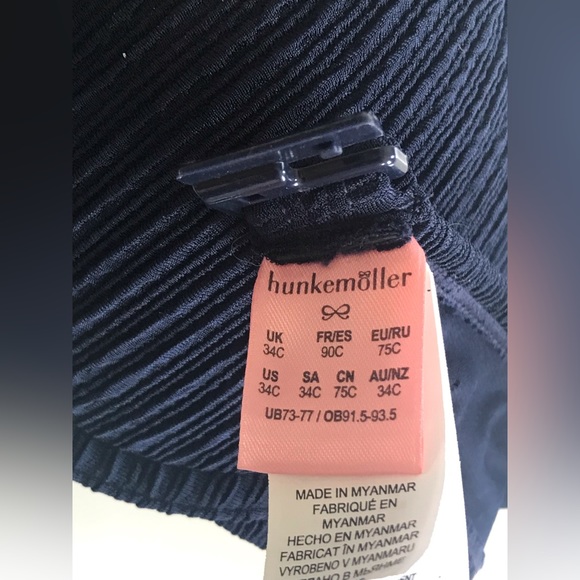 Hunkemoeller Bikini Top (34C) and Bottom (L) - New with Tags - Picture 5 of 11